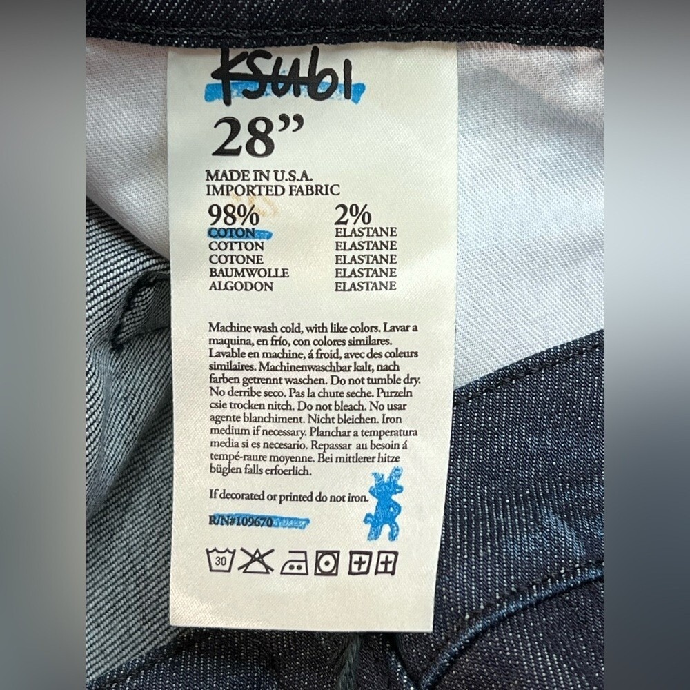 KSUBI Super Skinny Zip,‎ Color Pre-Loved R. Indigo, Sz 28, NWT - Picture 6 of 10